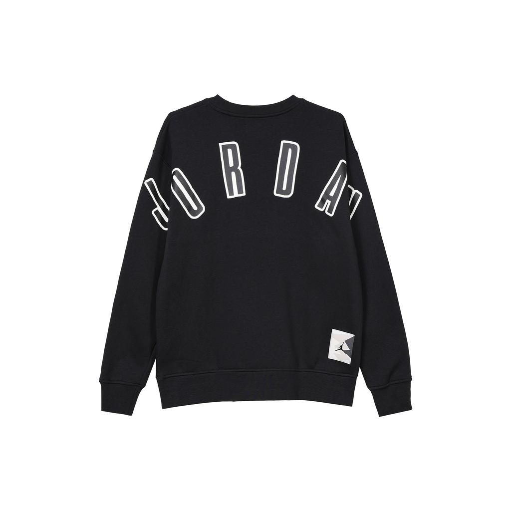 Jordan Повседневная толстовка из флиса с принтом и круглым вырезом, мужские топы, черные FB7020-010