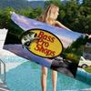 B-Bass Pro Shops Микрофибра с принтом Пляжное полотенце Альпинизм Йога Пляж Плавание Бег Впитывающее Мягкое полотенце