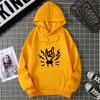 Rock Band Gesture Sweatshirt Men's Fashion Hooded Casual Hoodies Loose Outdoor Pullover Top Autumn Clothing Sweaters