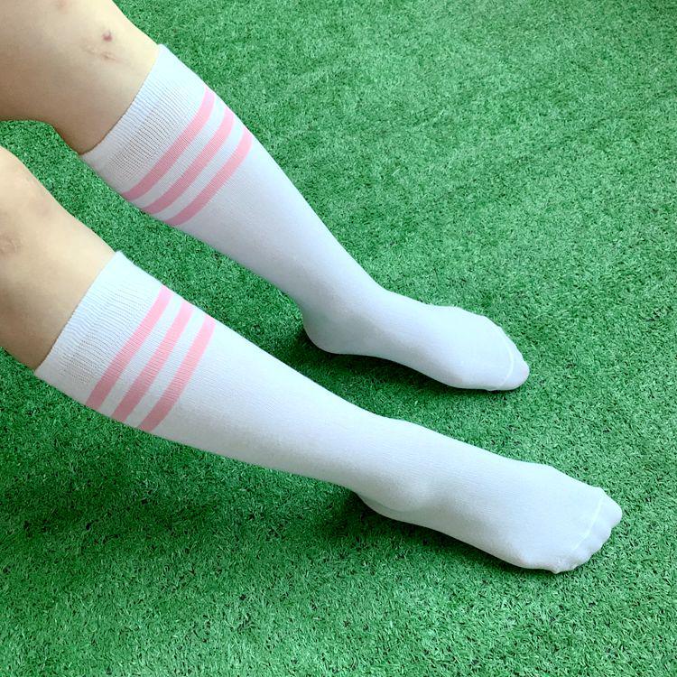 Красные гольфы до середины икры и носки для косплея на Хэллоуин для спорта, танцев и JK-стиля