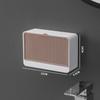 Wall Mounted Soap Box with Lid Soap Draining Rack Detachable Bathroom Storage Box  Home