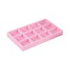 1PC, Flocking Jewelry Box Jewelry Tray, Color: Pink