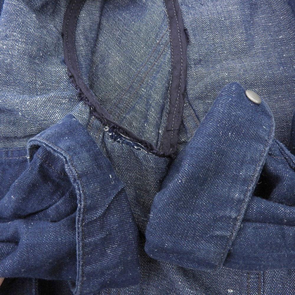 RRL Men's Indigo Cotton Hemp Denim Sport Coat Jacket, Size M Jacket M IndigoUsed