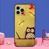 Baby Cute Owl Phone Case For iPhone 17 Air 16 15 14 11 12 13 Pro Max 13 mini 15 16 Plus 16e Bumper Cover