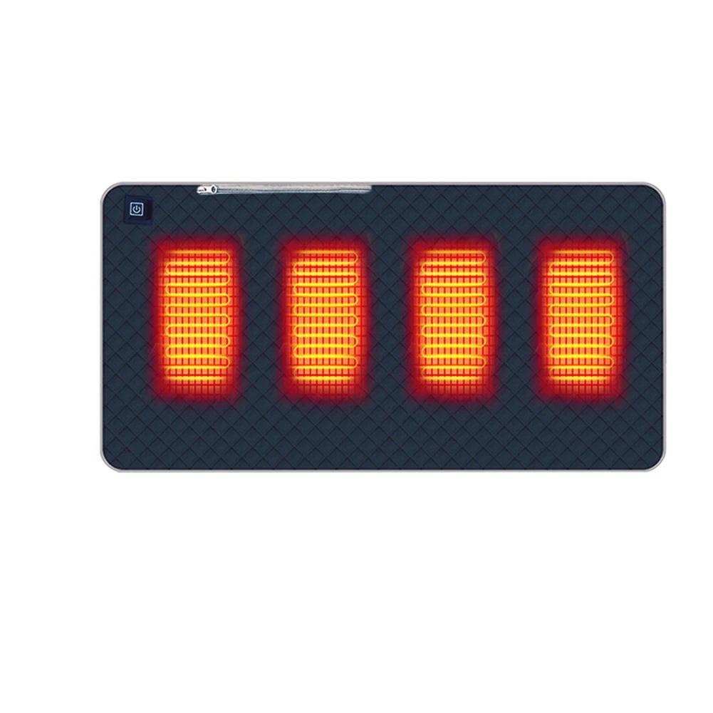 Портативная греющая подушка 3 регулируемые температуры USB электрическая грелка 4 зоны нагрева грелка коврик для сидения для кемпинга дома