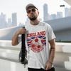 Футболка Англии с тремя львами, Футболка сборной Англии по футболу, Винтажная футболка сборной Англии по футболу, Футболка для фаната сборной Англии на Чемпионат мира 2026, Графическая футболка Gildan 5000