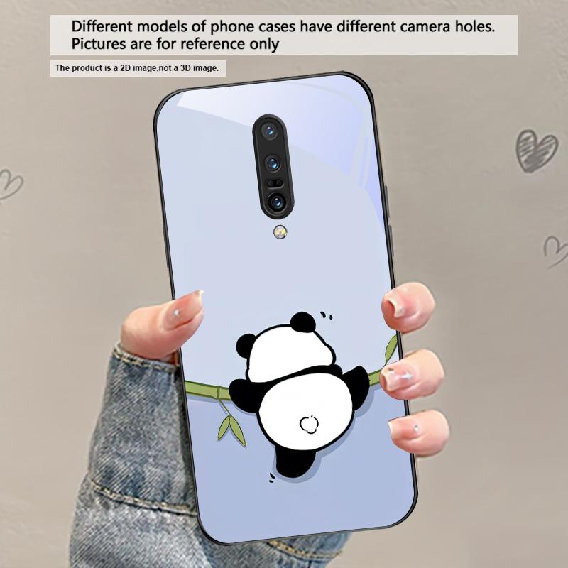 Милый и очаровательный панда Для OnePlus Ace 2 3 2V 5 Pro Nord CE 2T 2 3 Lite N20 N30 6 7T 8 T 9 10 Pro 11R 12R 13R Стеклянный чехол для телефона
