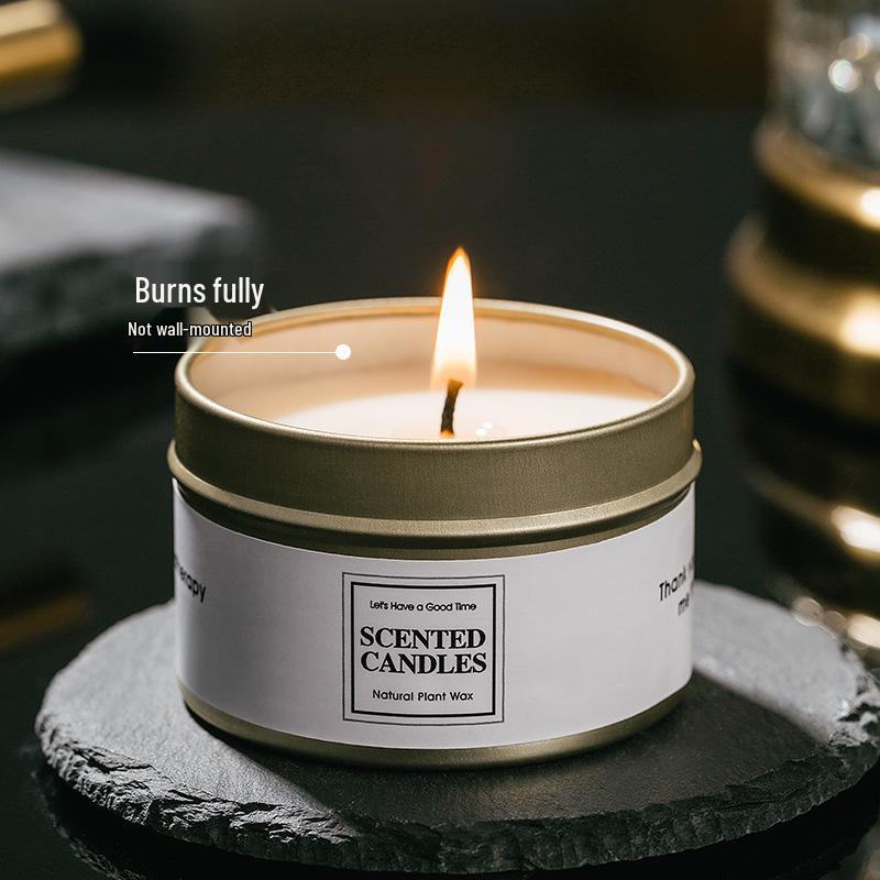 High-Quality Tinplate Aromatherapy Candles: Long-lasting and Elegant Scented Decor for Birthdays and Bedrooms