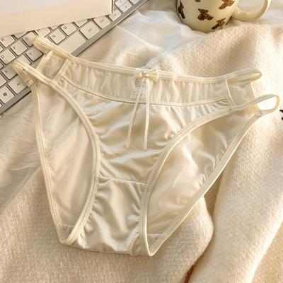 Сексуальное нижнее белье для девочек с вырезом, женские трусы, сетчатые трусики с низкой талией, тонкие треугольные трусики с поясом, женские