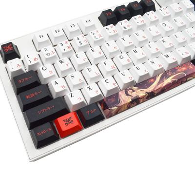 Клавиатура аниме японская раскладка PBT Cherry Profile для механической клавиатуры 60/64/68/87/104/108