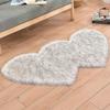 Коврик у кровати, коврик для эркера в спальню с имитацией шерсти, коврик для пола с длинным ворсом, одеяло для окна в гостиной