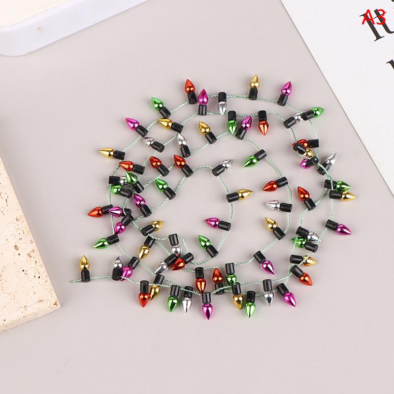 1:12 1 гирлянда искусственных огней Рождество Хорошее украшение кукольный домик Миниатюрная мини-мебель Аксессуары гирлянды