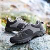 Men's New Leather Waterproof Non-slip Leisure Outdoor Shoes 46 47 Large Size Shock Absorption Mountain Hiking Shoes