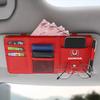 Car Sun Visor Point Type Multi-function Storage Bag Car Accessories For Honda Fit Mugen Insight Type S R VTEC Modulo Vezel RR Si