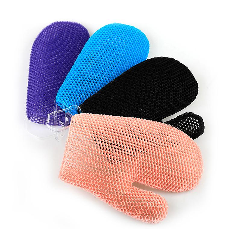 Exfoliating Shower Glove With Colorful Honeycomb Weave And Tpu High Elasticity Antibacterial Material Gentle Safe And Durable