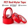 Red Marking Tape 66 Meters Adhesive Coded Tape High Insulate Marker Line Tape