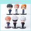 Набор из 6 фигурок Jujutsu Kaisen: Годзё Сатору, Кугисаки. Идеально для коллекционеров и детских подарков