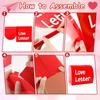 87Pcs Valentine's Day Classroom Bulletin Board Decoration Special Delivery DIY Bulletin Board Set 3D Heart Mailbox Letter Cutouts with Borders for