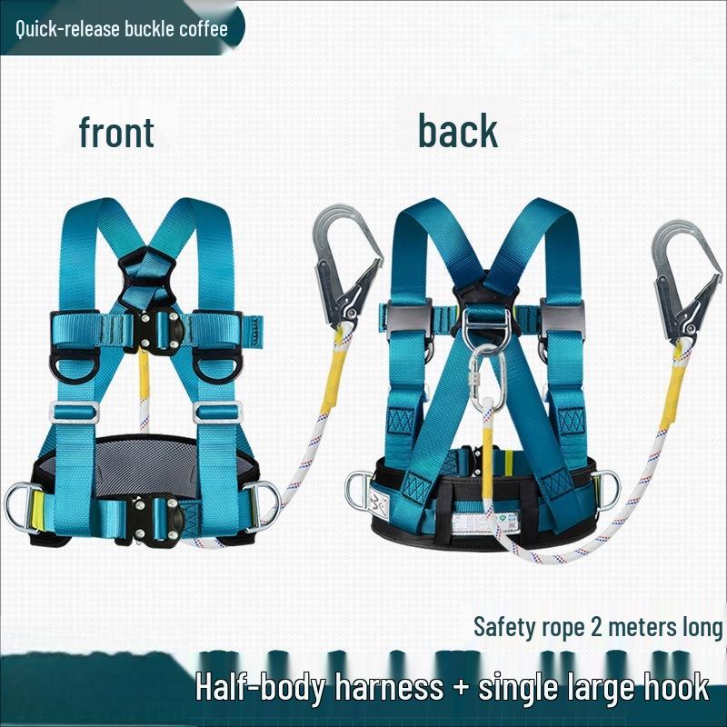 Half-Body Safety Harness with Dual Hooks