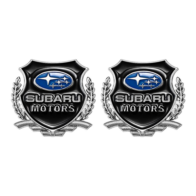 Shield Shape Car Emblem Badge Metal 3D Auto Body Sticker Decal For Subaru Impreza Legacy WRX STI BRZ Forester Outback Crosstrek