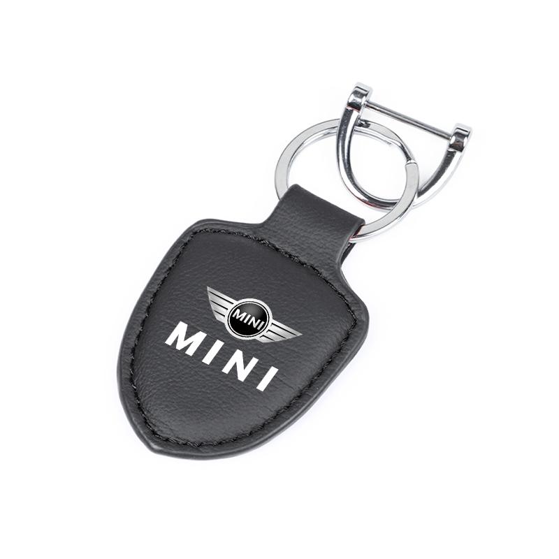 ECN2 Leather Car Key Bag Coins Wallet Mini Card Pouch Auto Interior For Mini F54 F55 F56 F57 F60 R50 R52 R53 R55 R56 R57 R58 R59 R60