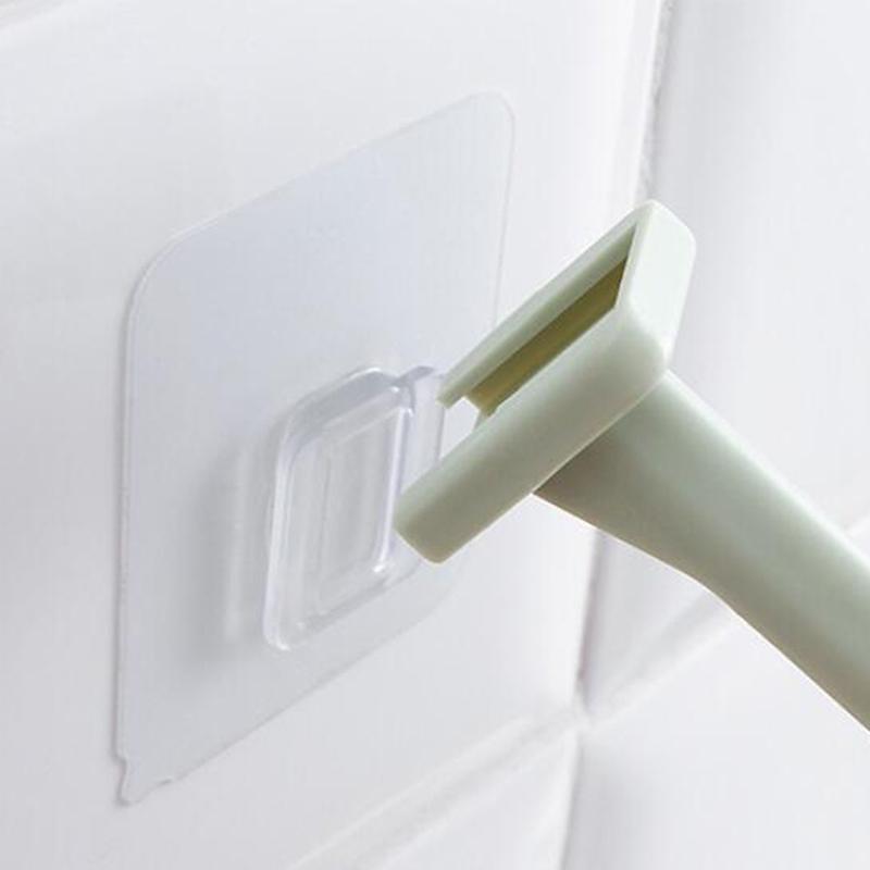 Европейская настенная пластиковая вешалка для хранения, бытовой крючок без отверстий, вешалка для одежды