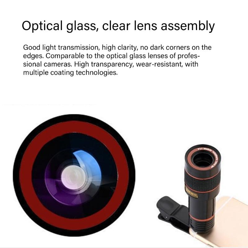 Smartphone Telephoto Lens Various Magnification Clip Suitable for Wildlife Sports Event Long Ranges Photography