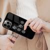 Сердце и Мозг Черный Магнитный Чехол для Телефона ДЛЯ APPLE iPhone 17 Air 16 14 13 12 Pro Max 15 Plus Беспроводная Зарядка С Чехлом MagSafe