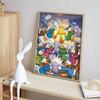 Disney Diamond Painting Classic Donald Duck Illustration, 5D DIY Full Round Diamond Mosaic Cartoon Embroidery Art Painting for Home Decoration