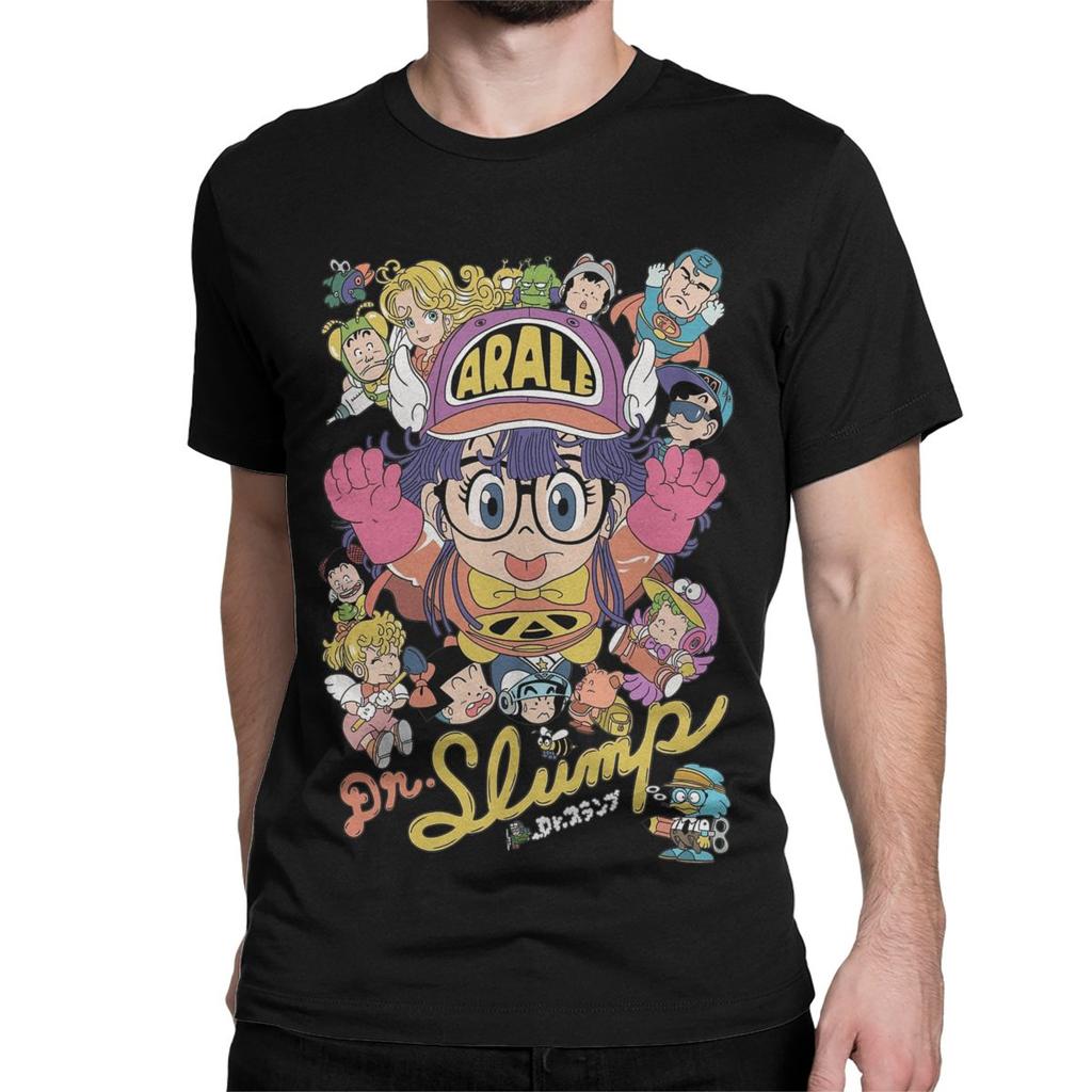 Men Women's T-Shirt Arale Anime Cute Funny 100% Cotton Tee Shirt Short Sleeve Dr Slump T Shirts Crew Neck Tops Gift Idea