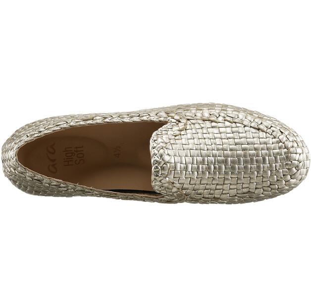 Women's Slip-ons Ara Atlanta Moccasin Platinum