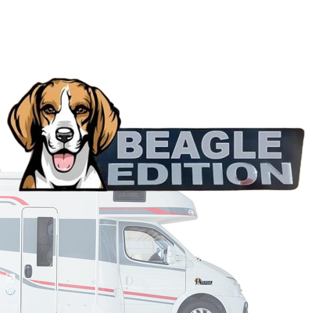 Dog Cart  Emblem Car 3D Dog Edition Acrylic Car Badges Stickers Automotive Badge Decals And Stickers Exterior Decoration