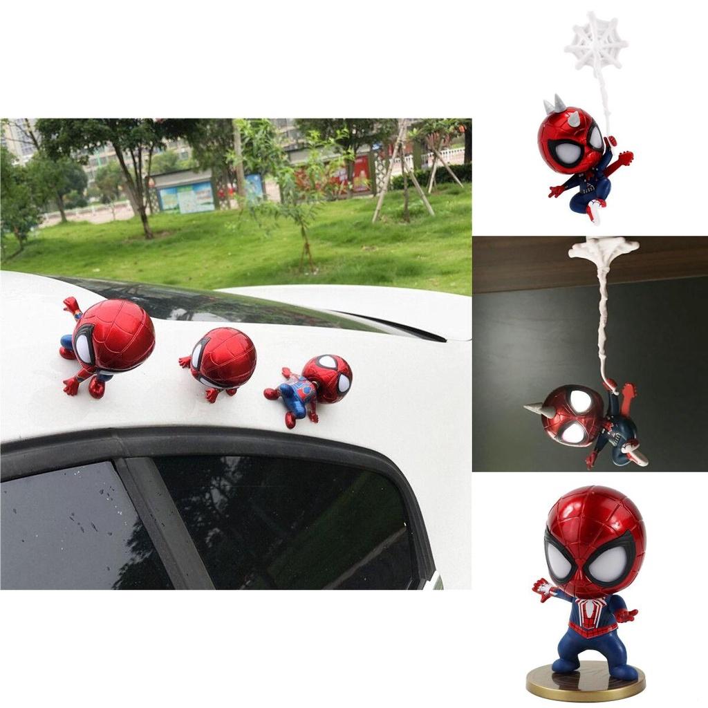 Realistic Spider-man Shaking Head Figures Perfect For Desk Display