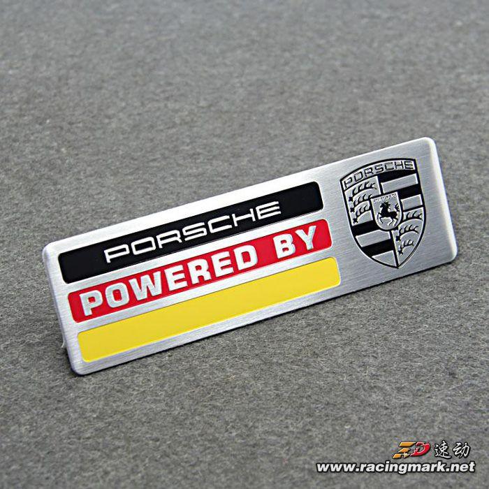 For Porsche NO10Car Styling 3D Sticker Aluminum Badge Car Body Stickers Decals For Porsche 911 Cayenne Carrera 928 Panamera Boxster Macan 918