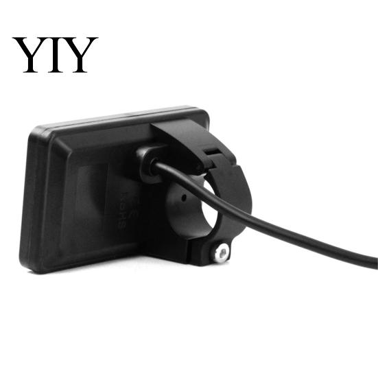 Easy Install Bike Computer Ebike Display Fit for Yozma IN 10, Electric Bicycle LCD Panel Screen with Waterproof 5-Pin Connector, Control Meter 22.2MM