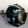 Yin Yang Dragon Wall Art: Harmony in DesignUmbrella, Portable 3-Fold Compact Umbrella for Men & Women Gift