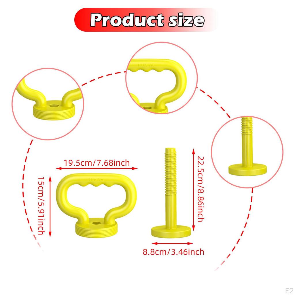 Adjustable Kettlebell Handle Dumbbell Converter Comfortable Multifunction Grip for Weight