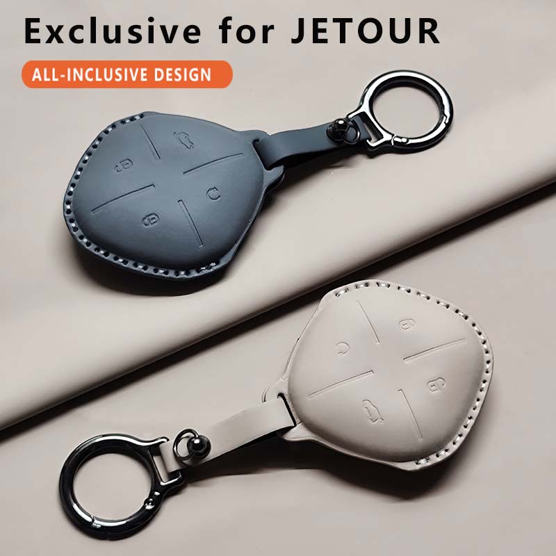 Чехол-брелок для автомобильного ключа-пульта для Jetour DASHING X-1 Plus DTC I-DM IDM Кожаный Брелок Оболочка Защита Прочные Роскошные Аксессуары