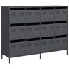 VidaXL Buffet anthracite 135x39x103,5 cm acier laminé à froid, meuble de rangement, meuble de rangement de cuisine, meuble 3307175