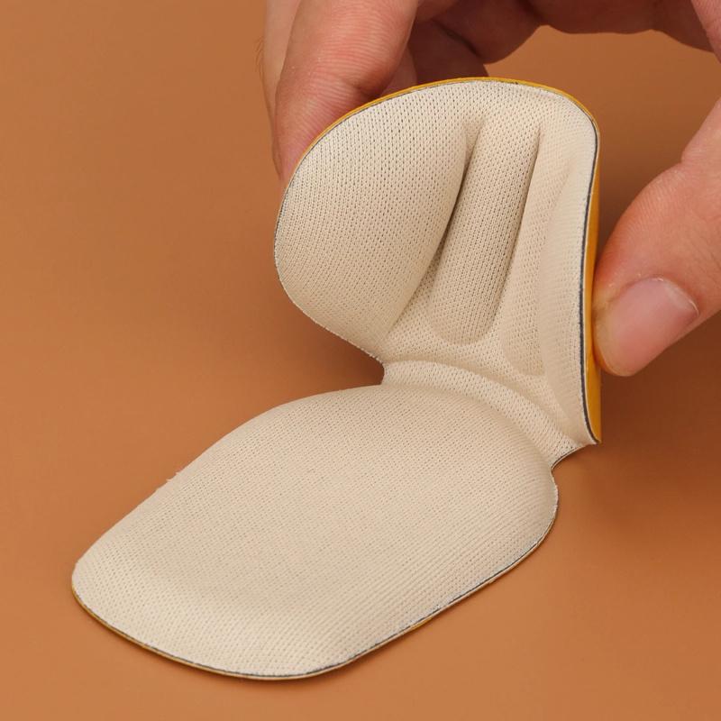 1pair Women High Heels Shoes Insoles Adjustable Size Back Stickers Pain Relief Protector Cushion Antiwear Feet Care Padding