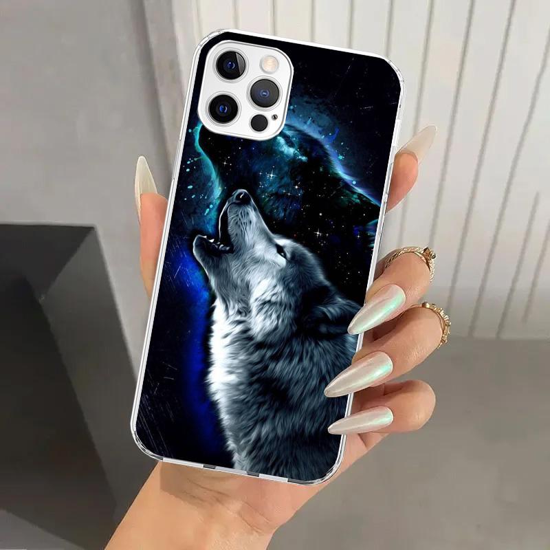 Чехол для телефона 'Злой Животный Волк Яростный' для Iphone 17 Air 16 15 Plus 14 13 Mini 12 11 Pro Max 16E 7 8 SE 2020 Мягкий Funda Печатный Корпус