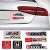 hbdf4 Car Logo Aluminum Label Stickers Decorative Accessories For Honda Civic Fit Jazz Accord Pilot CRV Odyssey Passport City Shuttle