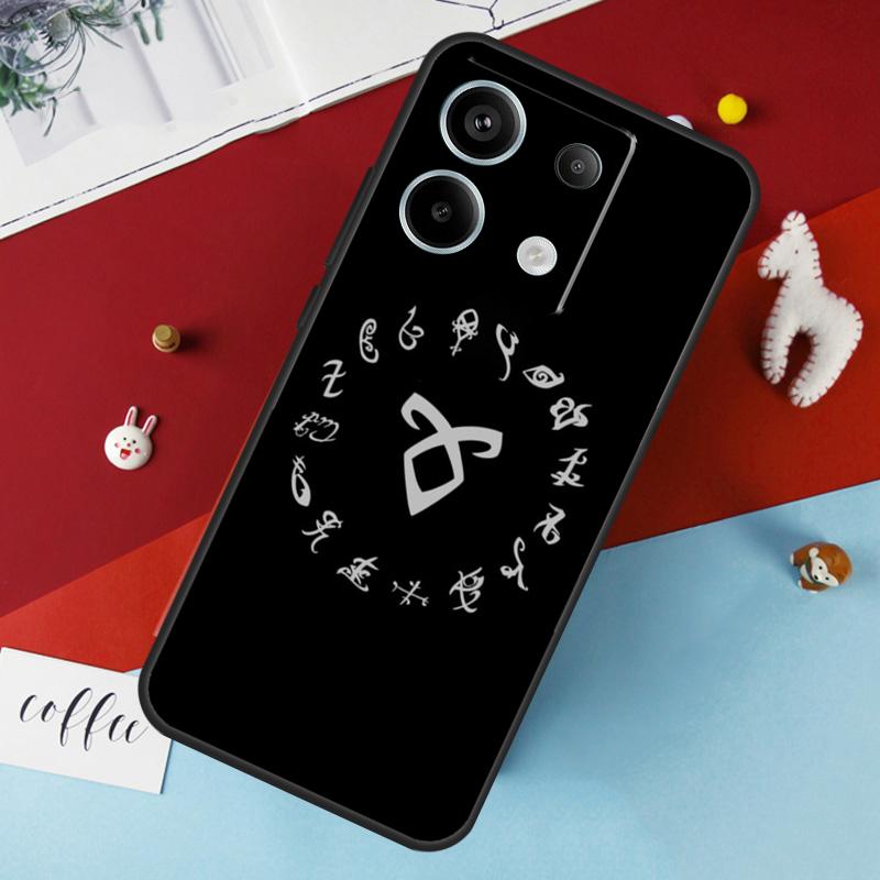 Чехол Shadowhunters с ангельской руной для Xiaomi Redmi Note 12 11 10 9 8 13 Pro Plus 12S 11S 10S 9S 10A 9C 10C 12C 13C