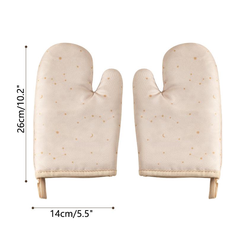 Хлопковые и силиконовые кухонные перчатки, перчатки для микроволновой печи, бытовые изоляционные перчатки, перчатка для защиты от ожогов, кухонный инструмент для выпечки