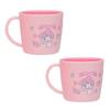 Lilpang My Melody Double Color Handle Cup 230ml, Mixed Colors, 2 Pieces