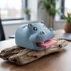 Cartoon Style Desktop Storage Box Hippo Shaped Desktop Storage Organizer  Office Use