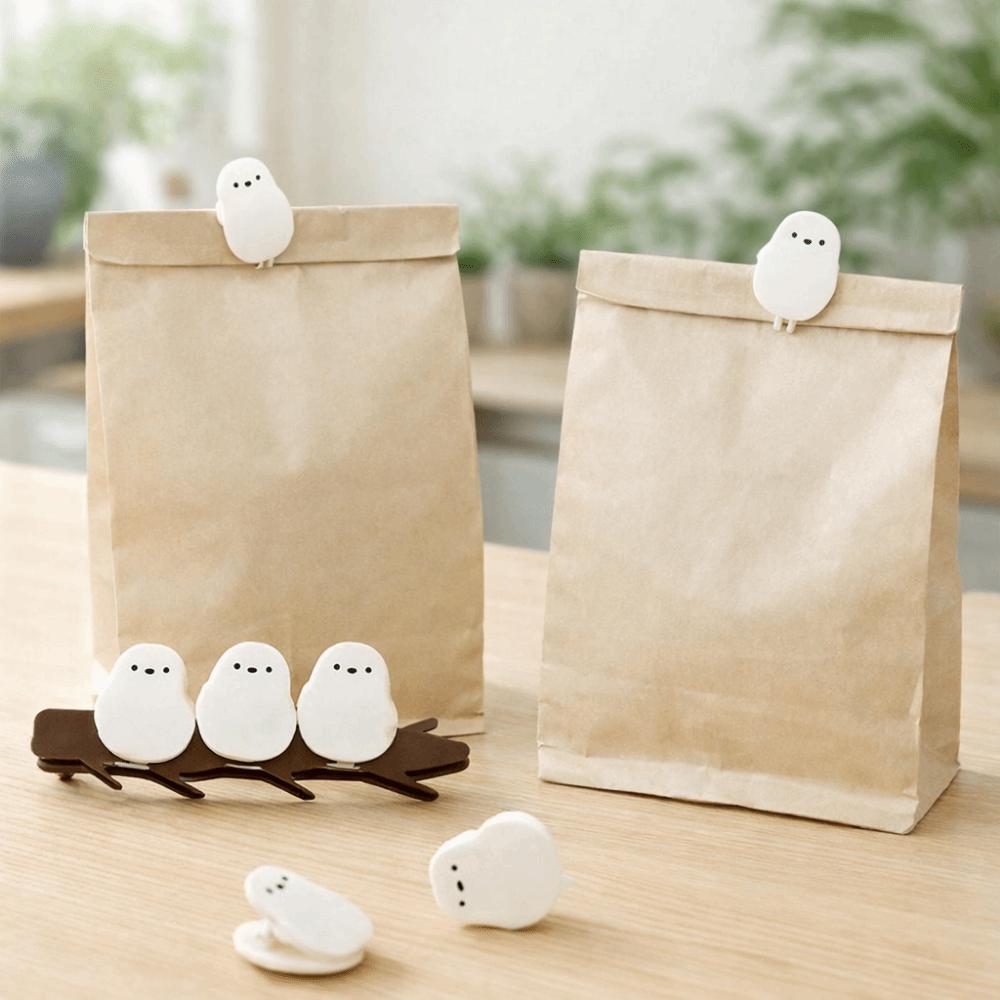 Portable Plastic Bird Magnetic Sealing Clip Cute Sealed Food Bag Clip Moisture-proof Fresh-keeping Clip Kitchen