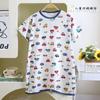 Baby Summer Thin Sleeping Bag, Children's Anti-Kick Sleeping Robe, Air-Conditioning Clothing, Baby Ice Silk One-Piece Crawling Suit, Pajamas