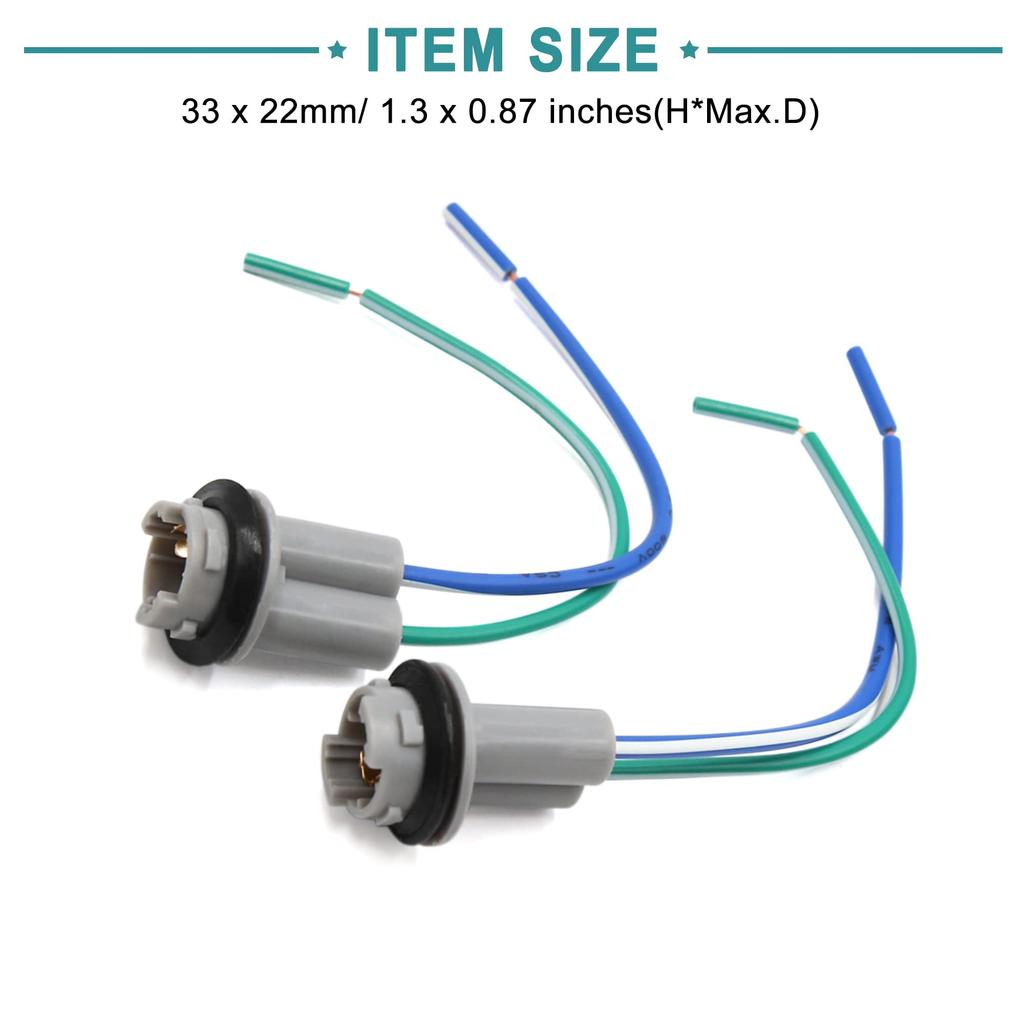 ACROPIX Автомобильный светодиодный свет Жгут проводов Разъем гнездо Универсальный T10 W5W Серый 2 шт.