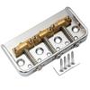 Musiclily Ultra 10.8mm Short Telecaster Bridge, 3-Way, Brass Saddles, Aluminum Plate, for Vintage TL Electric Guitars, Chrome
